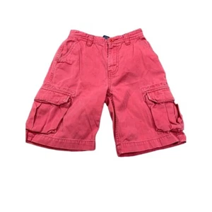 Polo Ralph Lauren Boy 7 Pink Cargo Chino Short Pocket Classic 67 100% Cotton - Picture 1 of 7