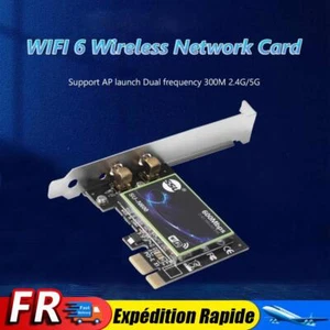 Carte réseau sans fil double bande PCI-E 1X, adaptateur Ethernet 600M Wi-Fi 6 - Photo 1/7