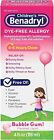 Benadryl Children's Dye-Free Allergy Liquid Bubble Gum Flavored - 4 oz, Pack of