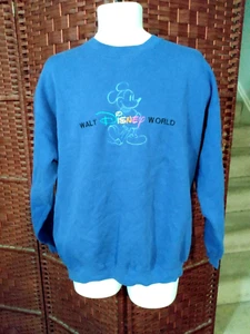 Vintage Mickey Mouse Walt Disney World Sweatshirt Embroidered Large - Bild 1 von 5