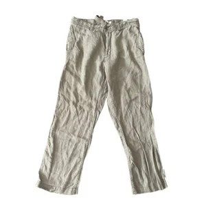 Old Navy lose Leinenhose Herren 34x30 braun Slacks Hose Strand Urlaub Freizeit - Bild 1 von 6