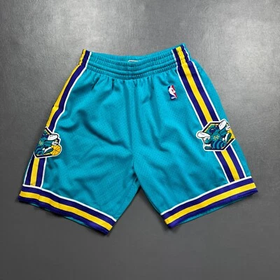 100% Authentic 05 06 New Orleans Hornets Mitchell & Ness Shorts Size M 40 Mens - Image 1 of 4