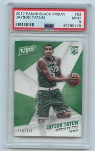 2017 Panini Black Friday #53 Jayson Tatum #/399 Rookie PSA 9 MINT Boston Celtics - Picture 1 of 2