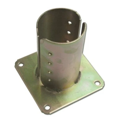 Staffa a bicchiere per pali tondi e travi in legno supporto per recinzinzioni - Immagine 1 di 2