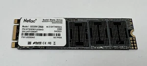 Netac S535N128GB M.2 SATA 6Gb/s 2280 SSD 128GB GeoBook 240 Windows OS Plug&Play - Picture 1 of 2