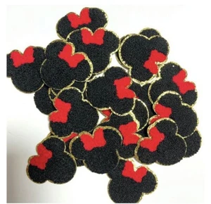 Iron on minnie mouse patch - Minnie Mouse Patch - Disney Chenille Patch - Red - Picture 1 of 1