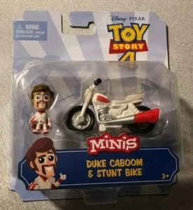 Disney- Pixar Toy Story 4 - Duke Caboom & Stunt Bike - NEW + 1 BONUS Mini Figure - Picture 1 of 2