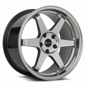 17x9 Vors TR37 5x112 +30 Hyper Black Wheels (Set of 4) - Picture 1 of 3