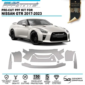 Frontstoßstange Steinspäneschutz PPF Lackschutzfolie Kit für Nissan GTR 17+ - Bild 1 von 3