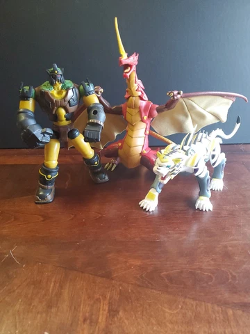 Bakugan Battle Brawlers Series 1 Deluxe Figure Lot Dragonoid Gorem Tigrerra Cover