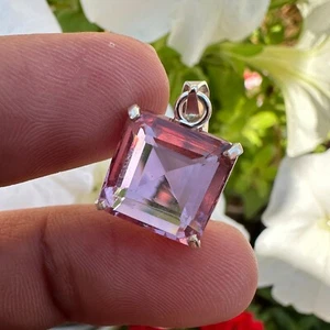 Certified Natural Color-Change alexandrite 13 Ct Pendant 925 Sterling-Silver - Picture 1 of 5