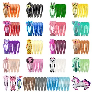 Hair Clips for Girls 100 Pcs Metal Snap Barrettes Kids Toddlers Women Hair Ac... - Picture 1 of 5