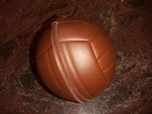Cool SOCCER BALL Bag or Mens Shaving Kit Toiletries Bag NEW EMPTY ONE ZIPPER - Picture 1 of 4