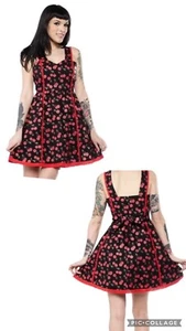 SOURPUSS Cherry 🍒 Dress Size S novelty Rockabilly Pinup Retro NWOT - Picture 1 of 10
