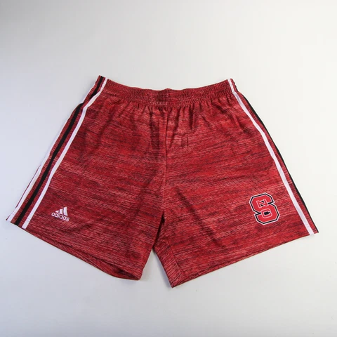 NC State Wolfpack adidas Practice Shorts Men's Red/Heather New Cover