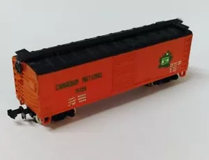 Model Power N Scale # 3435 Canadian National 78356 Box Car Orange Yugoslavia VTG - Picture 1 of 10