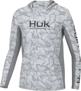 NEW Boy's Huk Icon X Gray Inside Reef Hoodie Size XLarge MSRP $60.00 - Picture 1 of 10