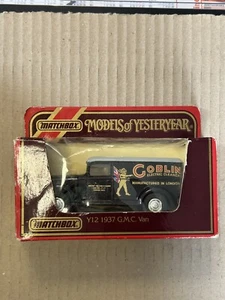 Matchbox Y12 1937 GMC Van Kastenwagen schwarz Goblin Neu in OVP Made in Macau - Bild 1 von 6