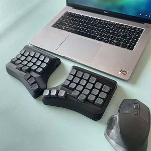 VELVET Split Ergonomic Keyboard 2.4G Wireless Hot Swap VIAL Programmable - Picture 1 of 20