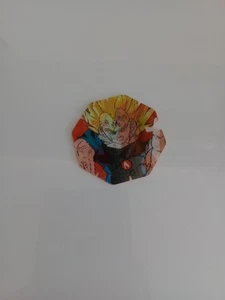 DBZ Dragon Ball Z - Series 2 Tazo 32. Super Saiyan Goku vs Majin Vegeta (A) Holo - Picture 1 of 2
