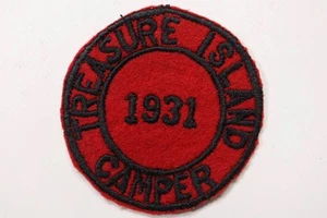 NobleSpirit (DF) Vintage Boy Scouts BSA 1931 Treasure Island Camper Patch - Picture 1 of 3