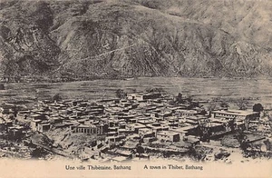 Tibet - BATANG - Bird's eye view - Publ. Missions Étrangères de Paris (Foreign M - Picture 1 of 2