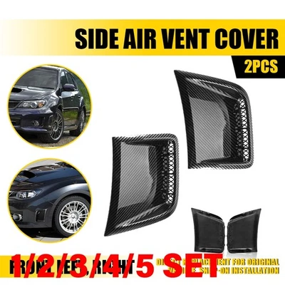 Cubierta de ventilación de aire de esquina delantera para Subaru WRX STI 2008-14 fibra de carbono 1-5SET Foto 1 de 4