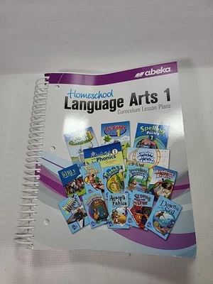 Abeka Homeschool Language Arts 1 Curriculum Lesson Plans Book Spiral Teacher - Image 1 of 4