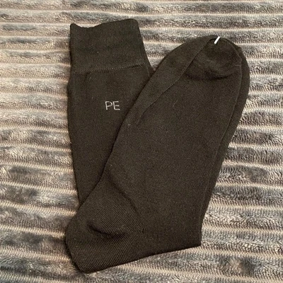 PERRY ELLIS 1 Par de Calcetines Logo Secado Rápido Estilo Crew Informal Negocios Vestido Oscuro Foto 1 de 4
