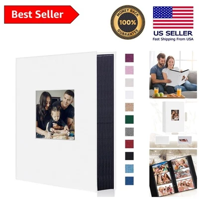 Álbum de 300 fotos de lino de lujo - perfecto para bodas y aniversarios familiares Foto 1 de 4