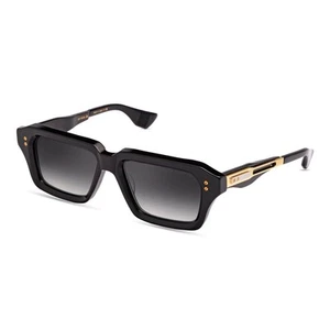 DITA DETRON DTS 459-A-01 Shiny Black Yellow Gold Grey Gradient Lens Sunglasses - Picture 1 of 4