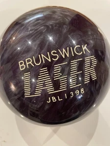 NOS Brunswick Lazer Bowling Ball 10lb Purple Swirl 1983 mit Box & Garantie - Bild 1 von 10