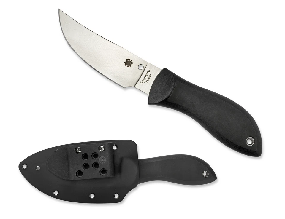 Spyderco Knives Bill Moran Fixed Blade Knife Black FRN VG-10 Stainless FB01P - Image 1 of 4
