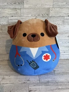 NWT Squishmallow Heroes Daryl Dog EMT Paramedic 12" Plush Stuffed Animal FLAWED - Picture 1 of 6