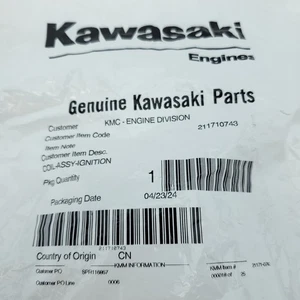 Genuine Kawasaki Coil-Assy-Ignition KMM Item # 21171-0743 New Sealed - Picture 1 of 9
