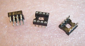 QTY(50) 8 PIN SCREW MACHINE IC SOCKETS SOLDERLESS PRESS-FIT 146-99-308-41-012000 - Picture 1 of 6