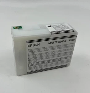Genuine Epson T5808 Matte Black OEM Ink Cartridge for Stylus Pro 3800/3880 Used - Picture 1 of 6