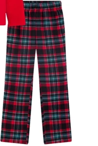 Max and Olivia Boys Holiday Pajama Pant - Red - SZ XL - Picture 1 of 3