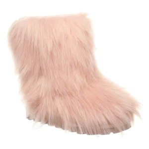Bearpaw Casual Boots Womens Sasha 8" Shaft Cow Suede Pull On 2564W Pink NEW - Picture 1 of 4