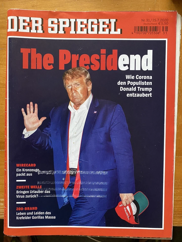 President Donald Trump Biden Canada Jane Goodall Pand Der Spiegel Magazine 2020 - Image 1 of 4