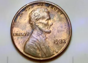 1982 No Mint Mark Penny Large Date 2.5 Grams Weight Planchette Error - Picture 1 of 8