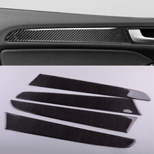 4pc/Kit Carbon Fiber Inner Door Panel Strip Trim Fit For Audi Q5 10-18 SQ5 14-17