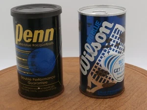 Vintage Raquetball Balls Sealed In Cans Set/2 Penn and Wilson 4 Total Balls - Picture 1 of 6