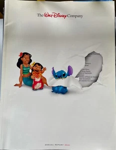 The Walt Disney Company Annual Report 2001 Lilo & Stitch Cover - Picture 1 of 1