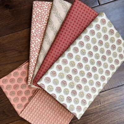 MODA Farmer’s Market By Brannock & Patek 4 Yard Bundle and 2 FQ- Vine Red Dots - Image 1 of 4