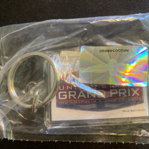 Formula One Key Chain From Indianapolis Grand Prix 6/19/05 In Org. Packaging Cover