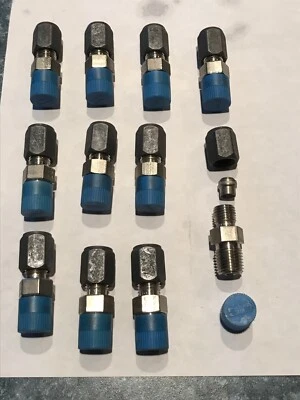 PARKER  1/4 Tube OD x 1/4 MNPT 316ss Straight Fitting NEW PRICE!!           ok - Image 1 of 2