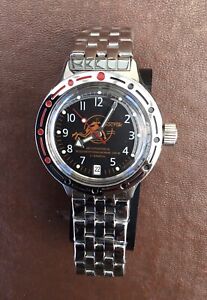 Vostok amphibia 420380 Classic “Scuba Dude” 39 mm Auto Dive watch