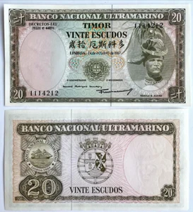 Timor 20 Escudos 1967 P#26 UNC - Bild 1 von 1