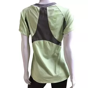 T-shirt da corsa verde Sugoi con tasca manica corta camicia donna taglia large - Foto 1 di 7